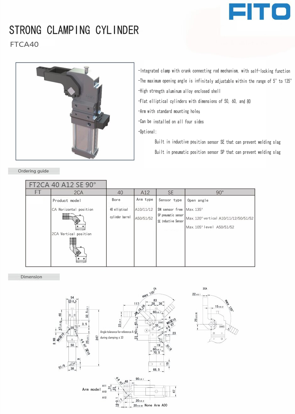 TUNKERS Replace Clamping Cylinder FTCA 40 5