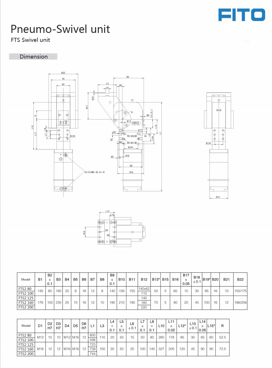 Pneumo-Swivel Unit FTS 80 6