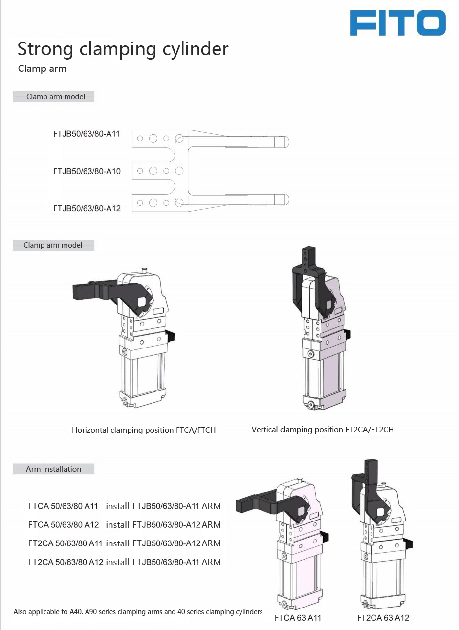 Pneumatic Cylinder Clamp arm 4